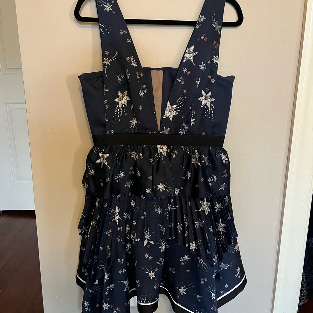 Self-Portrait Navy Dress